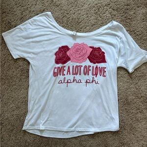 Alpha Phi Off The Shoulder Top